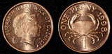 Guernsey Elizabeth II 1998 1 Penny Edible Crab KM# 89 UNC RANDOM PICK 1 Coin (8)