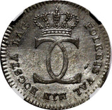 Sweden Carl XIII Silver 1810 OL 1/24 Riksdaler NGC AU Detail 1st DateType KM#580