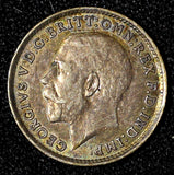 Great Britain George V Silver 1916 3 Pence  KM# 813 (28 324)