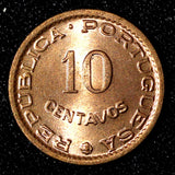 Mozambique Bronze 1960 10 Centavo UNC KM# 83 (27 668)