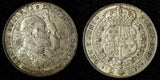 SWEDEN Oscar II Silver 1907 EB 2 Kronor Golden Wedding Anniv. KM#776 (144)