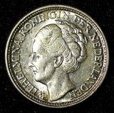 Curacao Wilhelmina Silver 1943 P 25 Cents Philadelphia Mint UNC  KM# 38 (28 133)