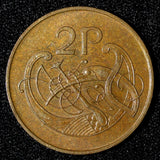 Ireland Republic Bronze 1971 2 Pence KM# 21 (28 657)