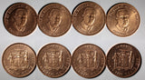 Jamaica 1995 25 Cents Marcus Garvey 1st Year UNC KM# 167 Random Pick (1 Coin)(5)