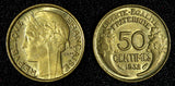 France 1932 50 Centimes UNC  KM# 894.1 (30 315)