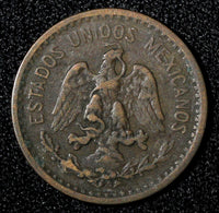 Mexico ESTADOS UNIDOS MEXICANOS Bronze 1906 1 Centavo Wide date KM# 415 (442)