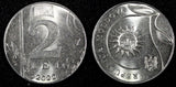 MOLDOVA 2022 2 Lei 23.7 mm KM# 154 GEM BU  RANDOM PICK (1 Coin)