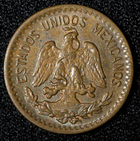 MEXICO Bronze 1943 Mo 1 Centavo Better Date WWII Issue KM# 415 (27 858)