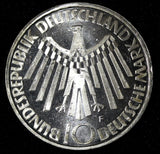 Germany - Federal Republic Silver 1972 F 10 Mark Proof Like  UNC KM# 130 (660)