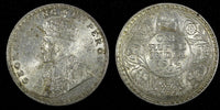 India-British George V Silver 1914 (C) Rupee Calcutta Mint KM# 524 (27 331)