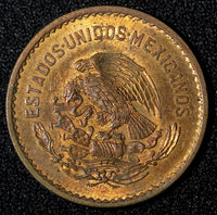 Mexico Bronze 1951 5 Centavos Nice Red Toning KM# 424  (27 926)
