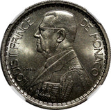 Monaco Louis II 1946 10 Francs NGC MS65 Paris Mint 1 GRADED HIGHEST KM# 123 (33)