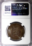 JERSEY Elizabeth II 1954 1/12 Shilling Liberat. 1945 NGC MS63 BN TOP GRADE KM#20