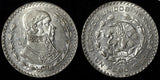 MEXICO Silver 1966 Mo Peso Jose Morelos 34.5 mm UNC KM#459 (30 037)