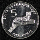 Eritrea 1991 5 Cents End  War of Independence GEM BU KM# 44 RANDOM PICK (1 Coin)