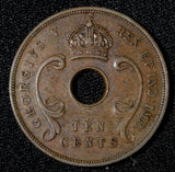 East Africa George V Bronze 1933 10 Cent 31mm KM# 19  (30 059)