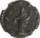ROMAN.Gallienus AD 253-268  BI Double-Denarius / Rev. Uberitas  NGC (100)