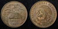 MEXICO  Bronze 1960 Mo 20 Centavos NICE COIN  KM# 440 (27 531)