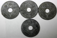 FRANCE  Zinc 1943 20 Centimes WWII Issue KM# 900.1 RANDOM PICK ( 1 COIN ) (934)