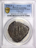 BOLIVIA  Ferdinand VI Silver 1753 P q 8 Reales PCGS VF DETAILS SCARCE KM# 40 (5)