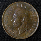 South Africa George VI Bronze 1942 1 Penny 31 mm KM# 25 (28 012)
