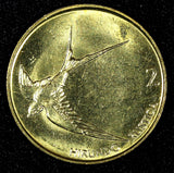 Slovenia  1999 2 Tolarja A barn swallow UNC KM# 5 RANDOM PICK (1 Coin) (862)