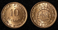 Mozambique Bronze 1960 10 Centavo UNC KM# 83 (27 669)