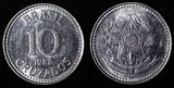 BRAZIL Stainless steel 1988 10 Cruzados UNC/BU KM# 607  (28 089)