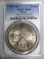 Mexico ESTADOS UNIDOS MEXICANOS Silver 1979 Mo Onza PCGS MS65 KM# M49b.4 (6)