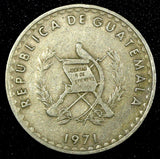 Guatemala Copper-Nickel 1971 10 Centavos KM# 271.2 (24 632)