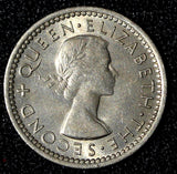 New Zealand Elizabeth II 1955 3 Pence ch.UNC KM# 25.1  (30 314)