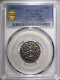 FRANCE, RAOUL (923-936) Silver Denier Chartres PCGS AU55 TOP GRADED Roberts-1783