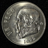 MEXICO 1972 Mo  Peso José Maria Teclo Morelos UNC KM# 460 (30 105)