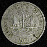 Haiti General Pierre Nord-Alexis 1907 50 Centimes 1st Year Type KM# 56 (27 992)