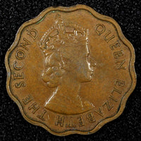 British Honduras Elizabeth II  Bronze 1958 1  Cent Mintage-400.000 KM# 30 (984)