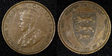 Jersey George V Bronze 1911 1/24 Shilling Mintage-72 000 XF KM# 11  (24 842)