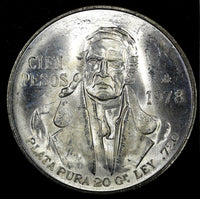 Mexico ESTADOS UNIDOS MEXICANOS Silver 1978 Mo 100 Pesos UNC 39mm KM# 483.2 (16)