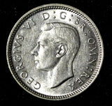 Great Britain George VI Silver 1942 6 Pence WWII Issue KM# 852 (28 465)
