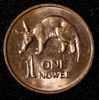 Zambia Kenneth Kaunda 1983 1 Ngwee GEM BU KM# 9a RANDOM PICK (1 Coin) (918)