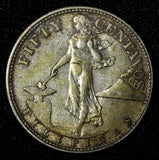 Philippines Silver 1944 S 50 Centavos San Francisco Mint KM# 183 (28 475)