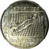 HUNGARY 1988 BP 100 Forint NGC MS67 Europe Football Championship KM# 665 (40)