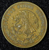 MEXICO Bronze 1960 Mo 5 Centavos Large type XF KM# 426 (27 907)