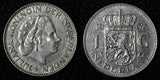 Netherlands Juliana Nickel  1967 Fish 1 Gulden 25 mm Royal Dutch KM# 184a  (942)