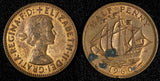 GREAT BRITAIN Elizabeth II 1960 1/2 Penny  KM# 896  (28 624)