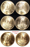 Gibraltar Elizabeth II Bronze 1988 2 Pence BU KM# 21 RANDOM PICK (1 Coin) (728)