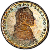 AUSTRIA SALZBURG Silver 1777 M 20 Kreuzer PCGS MS66 TOP GRADED RAINBOW KM# 431
