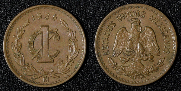 Mexico ESTADOS UNIDOS MEXICANOS Bronze 1935 Mo  1 Centavo KM# 415 (27 993)
