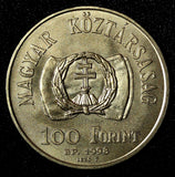 HUNGARY 1998 BP 100 Forint 1848 Revolution UNC-GEM BU COIN KM# 726 (28 052)