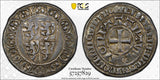 BELGIUM BRABANT John II Silver (1294-1312) 1 Gros PCGS AU53 TOP GRADED V-222 (9)