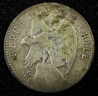 Chile Silver 1907 20 Centavos KM# 151.2 ( 24 040)